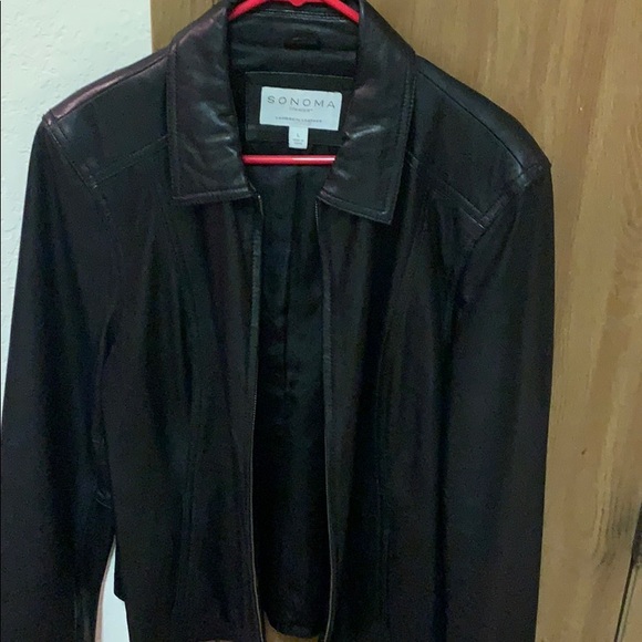 Lambskin Leather Spring Coat - Picture 1 of 1